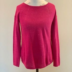 Kuna Fuschia Pink Alpaca Wool Sweater Peru Medium